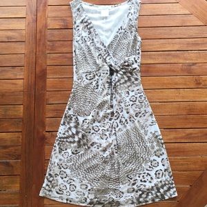 Papillon Blanc Print Dress